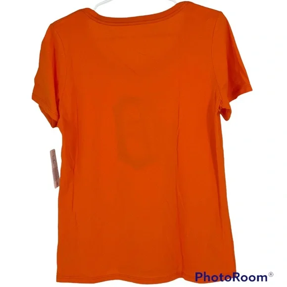 NIKE MLB DETROIT TIGERS BASEBALL ATHLETIC T-SHIRT ORANGE BLUE MEDIUM - Picture 2 of 7